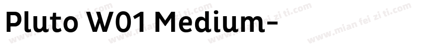 Pluto W01 Medium字体转换